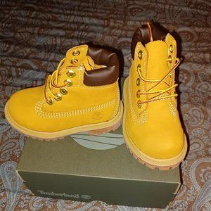 Timberlands toddlers, tan, size 5.5c